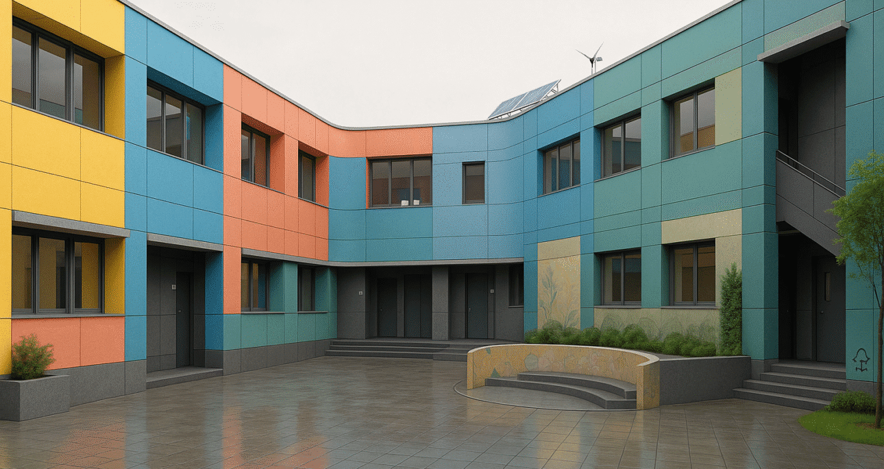 Why HPL Cladding is Revolutionizing School Architecture in India