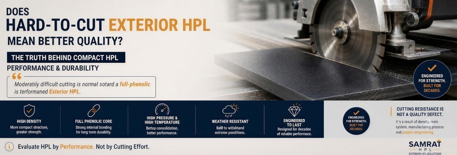 Does Hard-to-Cut Exterior HPL Mean Better Quality?