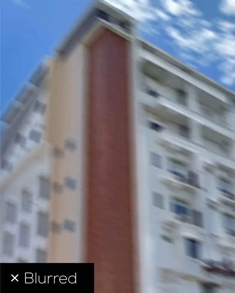 Blurred building facade photo example not suitable for Samrat HPL Design Lab upload